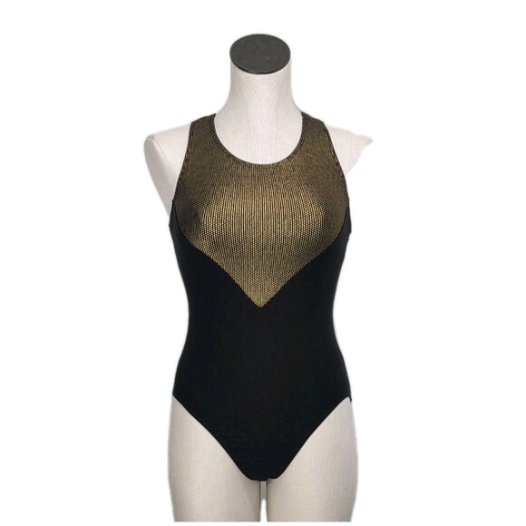 GK Elite Pixelated Metallic Racerback Cotton Tank Leotard Bodysuit AL Adult L - Picture 3 of 16